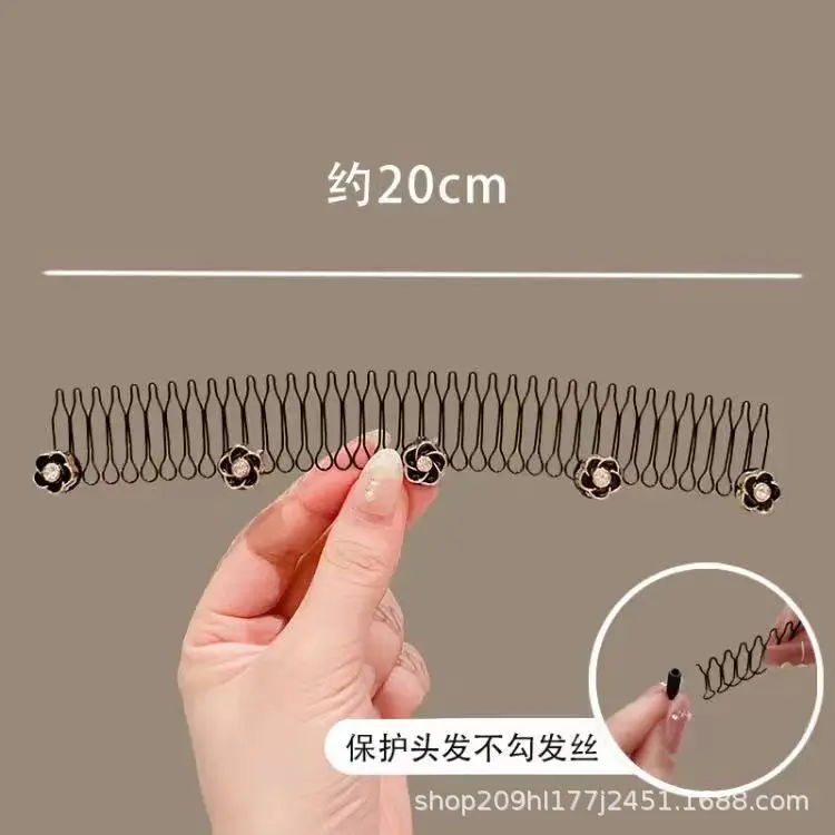 Lala Hair Comb with Flower Decor for Bangs & Updo - Image 6