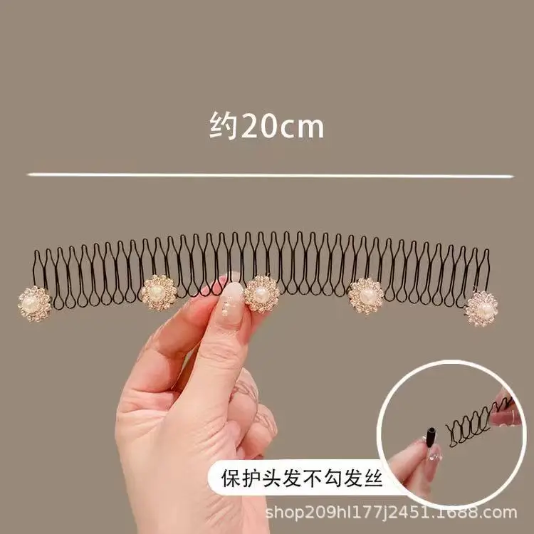 Lala Hair Comb with Flower Decor for Bangs & Updo - Image 8
