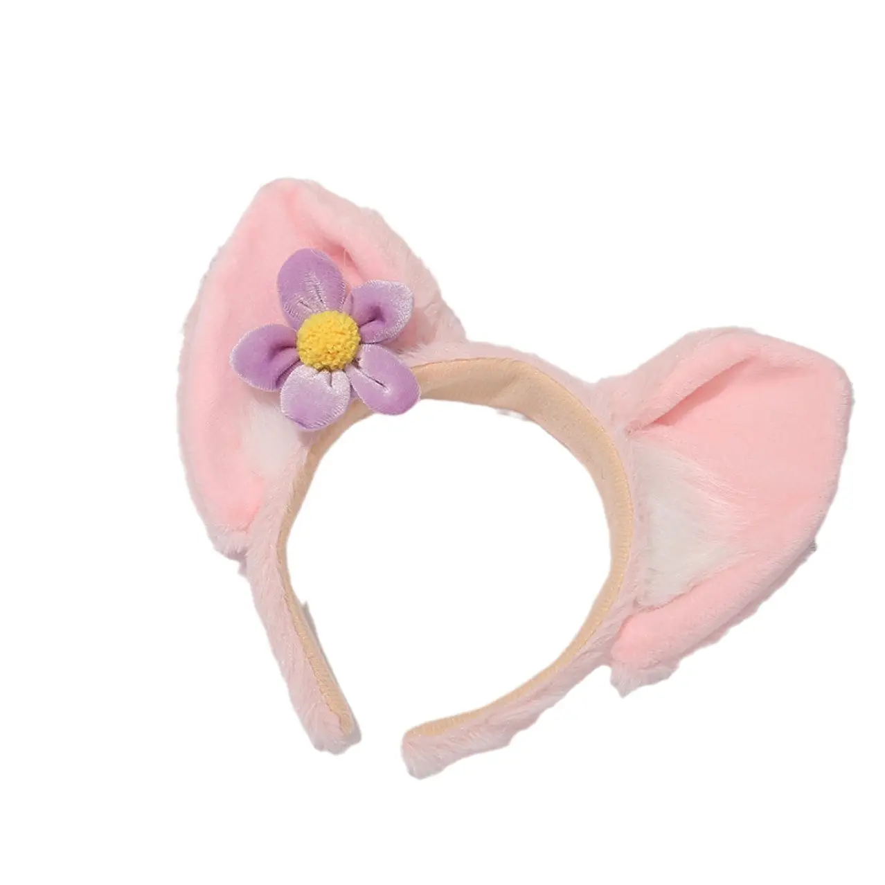 Purple Furry Animal Ears Headband for Girls - Image 20