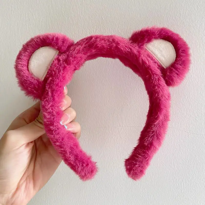 Purple Furry Animal Ears Headband for Girls - Image 6
