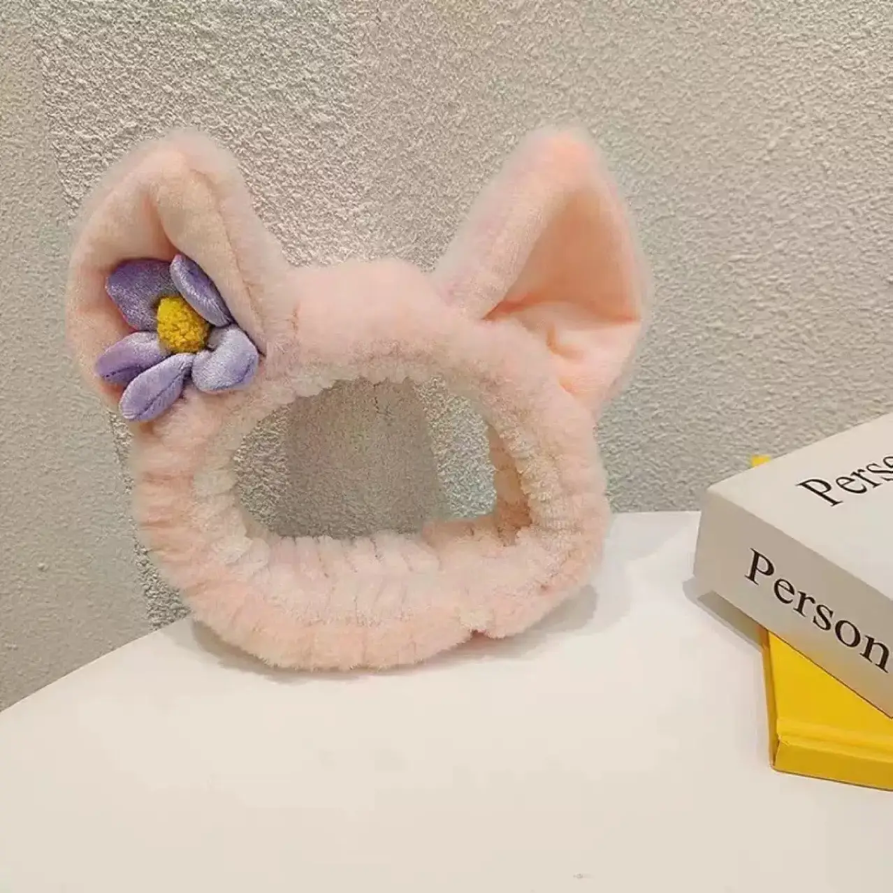 Purple Furry Animal Ears Headband for Girls - Image 7