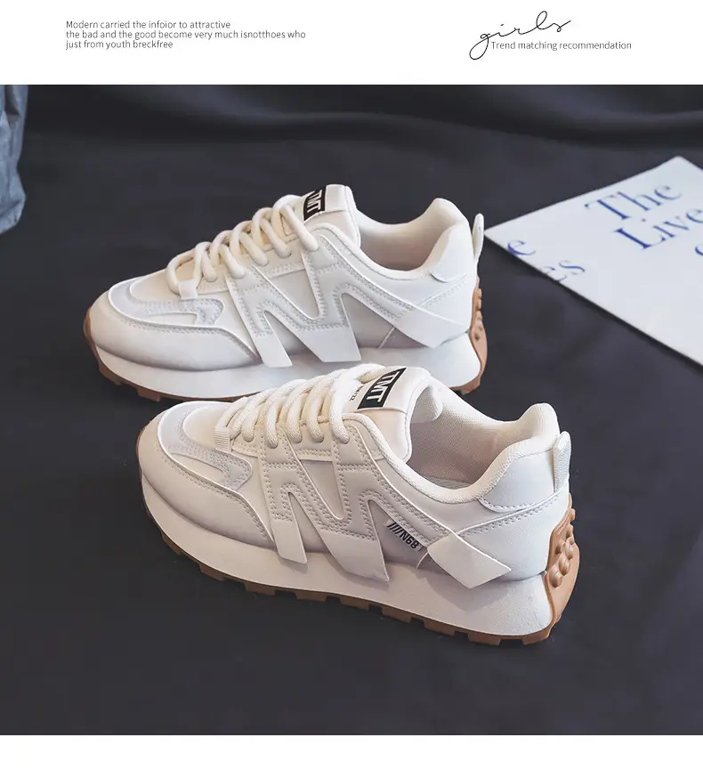 Ins K-Style New Forrest Gump Shoes Women's 2024 Spring Student Sports Running Shoes Casual Thick-Soled Heightening Shoes Fd-6682 — feature 10