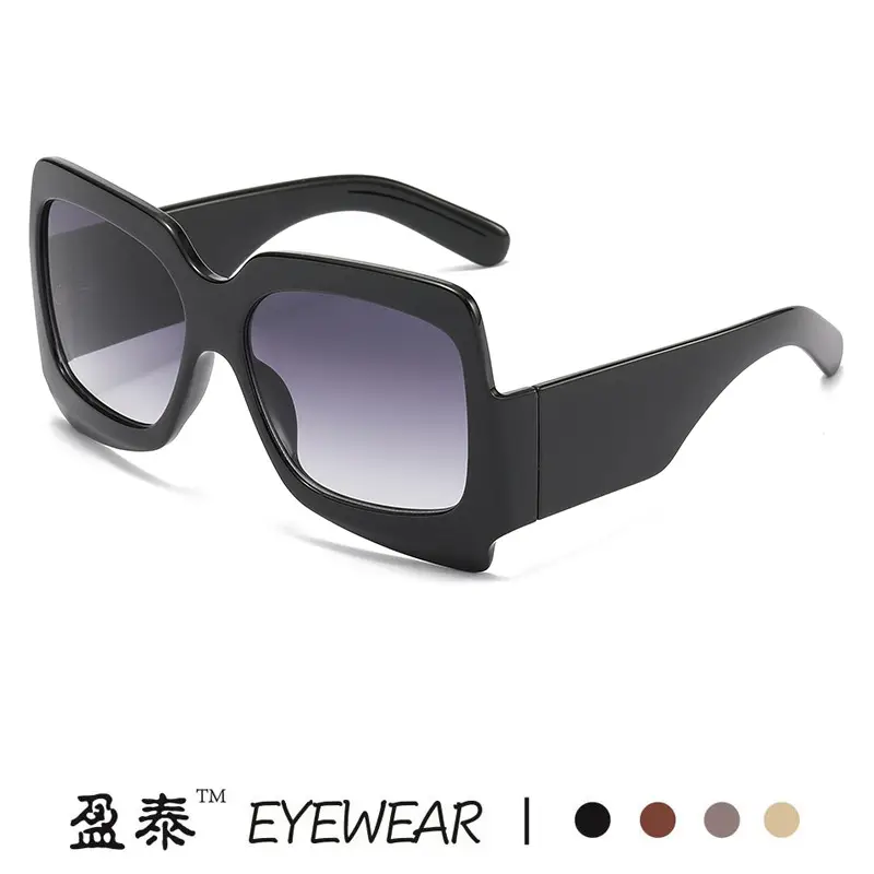 White Black Sunglasses for Women Street Wear - Image 11