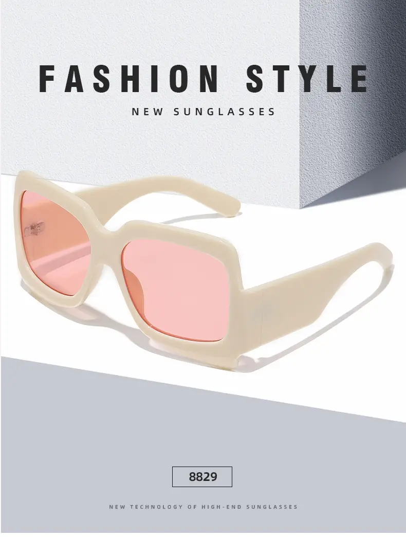 White Black Sunglasses for Women Street Wear — feature 11