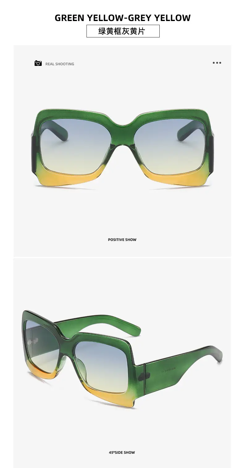 White Black Sunglasses for Women Street Wear — feature 15