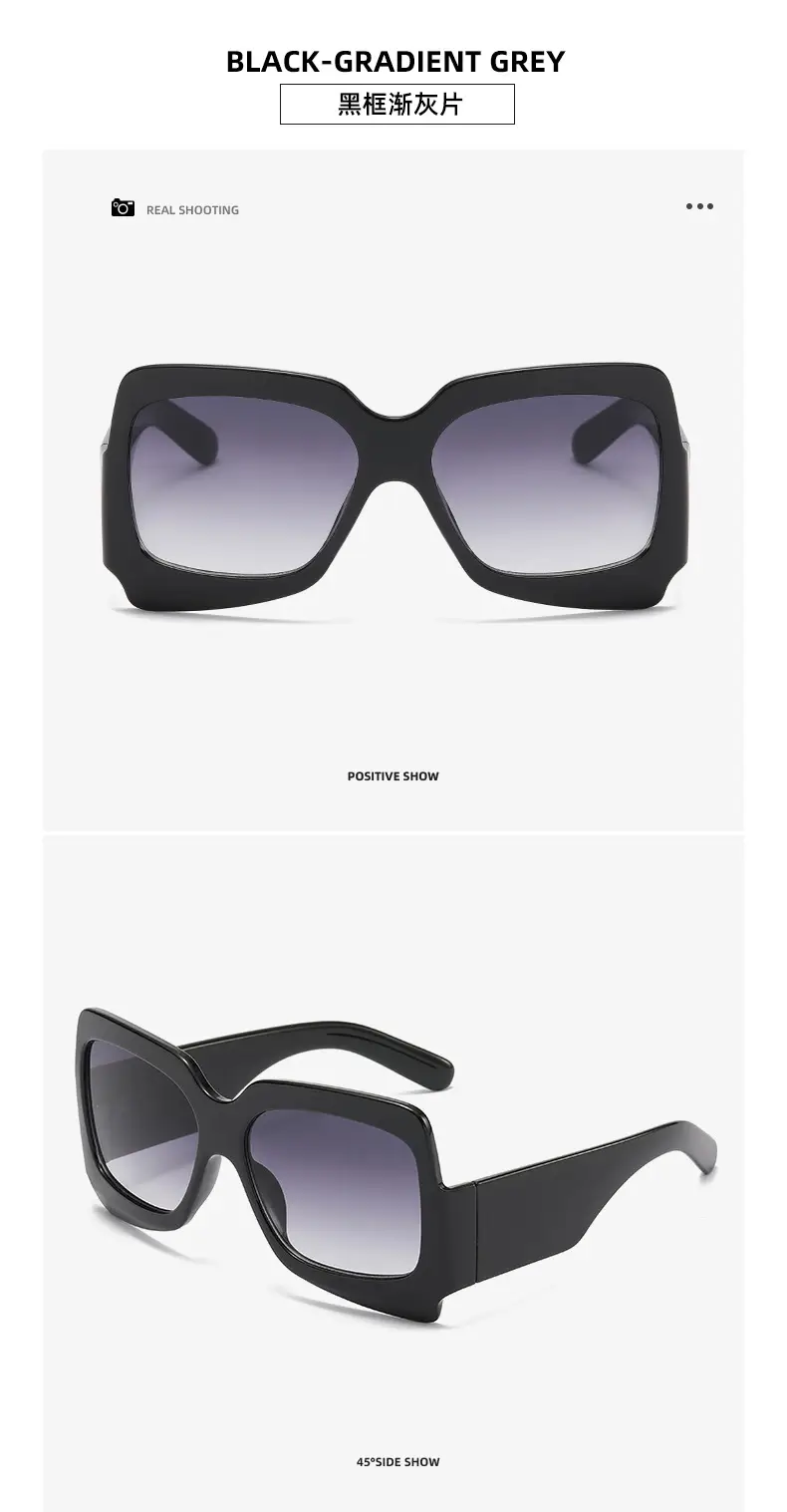 White Black Sunglasses for Women Street Wear — feature 19