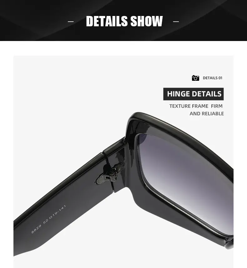 White Black Sunglasses for Women Street Wear — feature 21