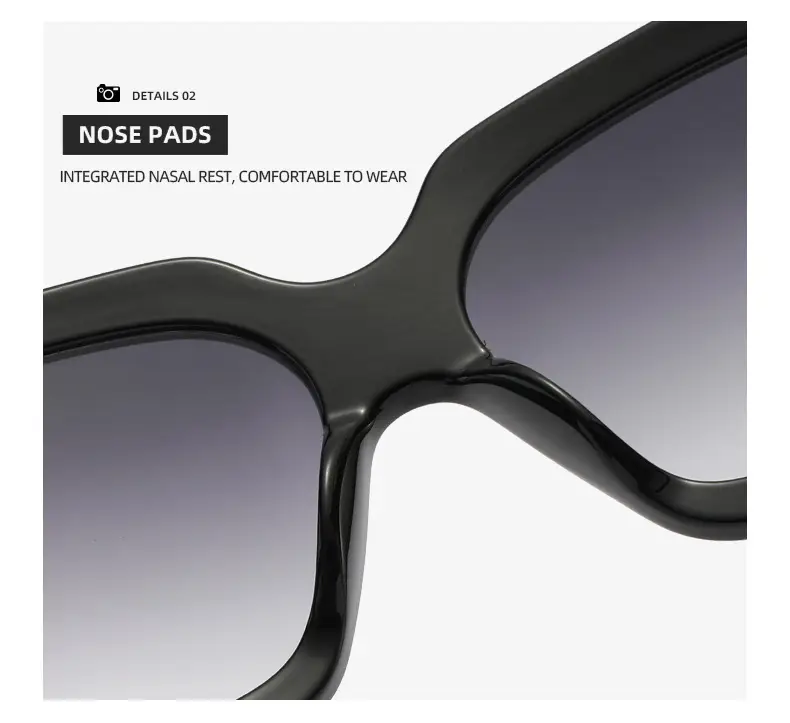 White Black Sunglasses for Women Street Wear — feature 22