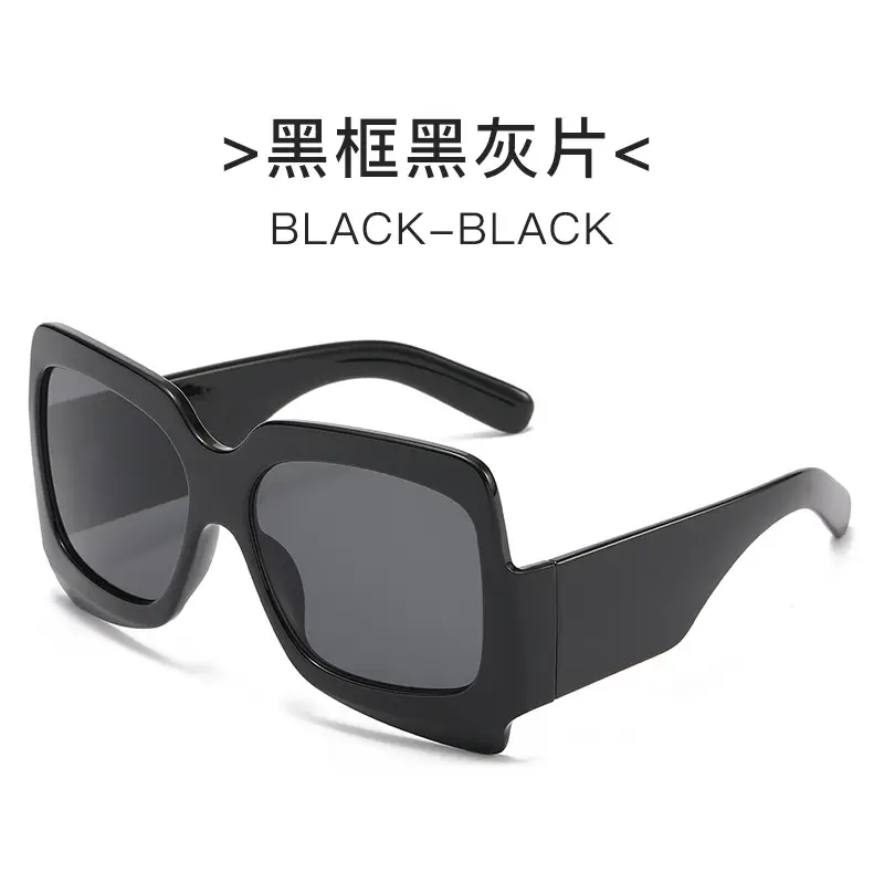 White Black Sunglasses for Women Street Wear