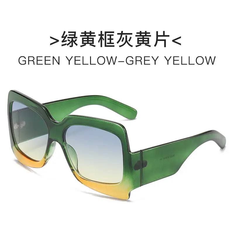 White Black Sunglasses for Women Street Wear - Image 2