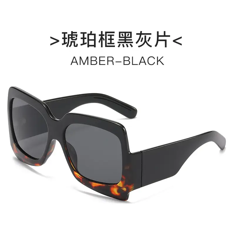 White Black Sunglasses for Women Street Wear - Image 3