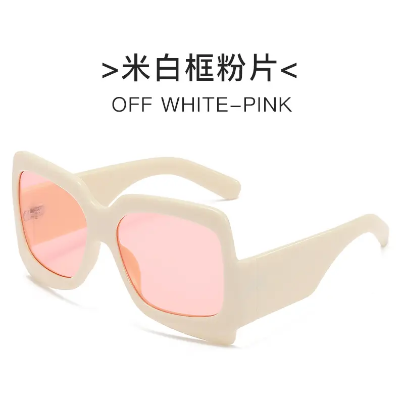 White Black Sunglasses for Women Street Wear - Image 4