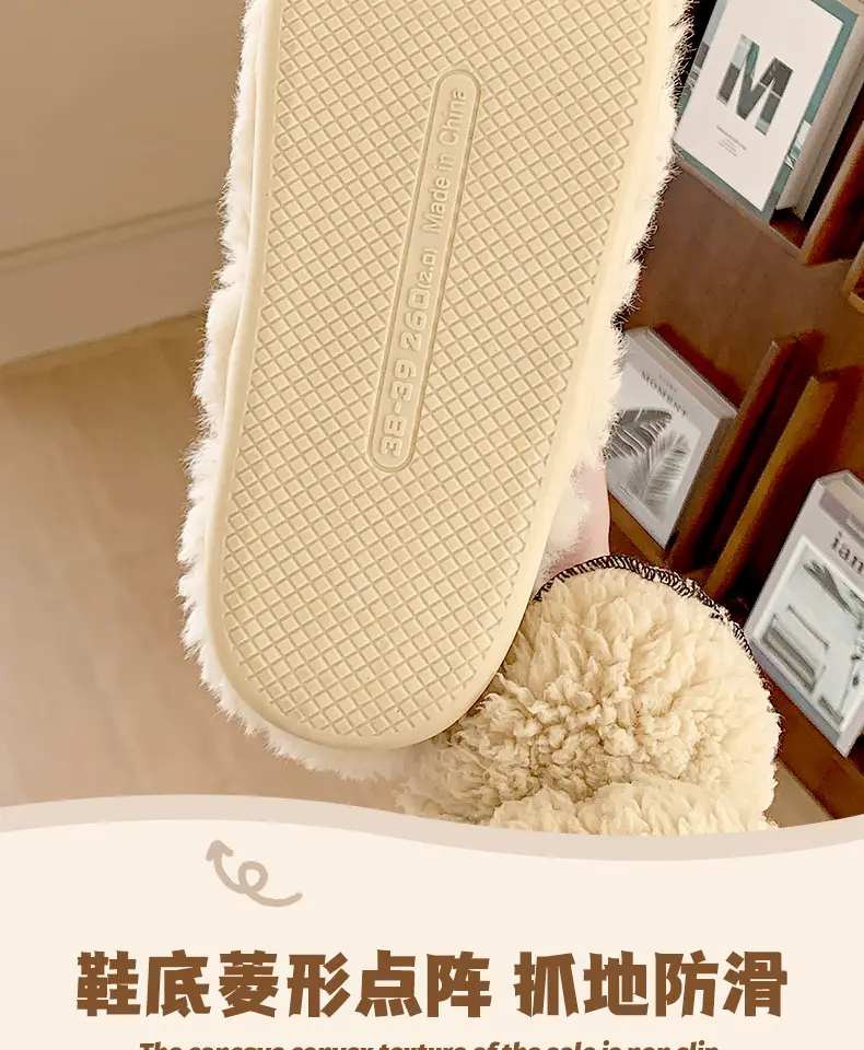 Maternity Cotton Slippers for Women, Autumn and Winter, Closed Heel, Non-Slip, 2026 New Model, Indoor Home Slippers for Couples, Men's Winter Cotton Shoes — feature 11