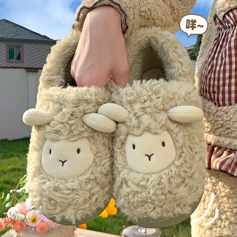 Maternity Cotton Slippers for Women, Autumn and Winter, Closed Heel, Non-Slip, 2026 New Model, Indoor Home Slippers for Couples, Men's Winter Cotton Shoes - Image 2