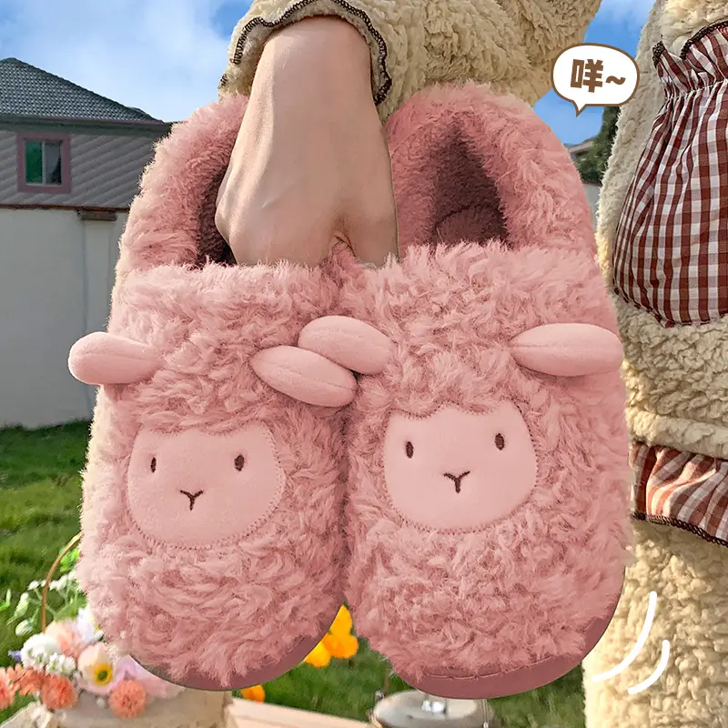 Maternity Cotton Slippers for Women, Autumn and Winter, Closed Heel, Non-Slip, 2026 New Model, Indoor Home Slippers for Couples, Men's Winter Cotton Shoes - Image 3