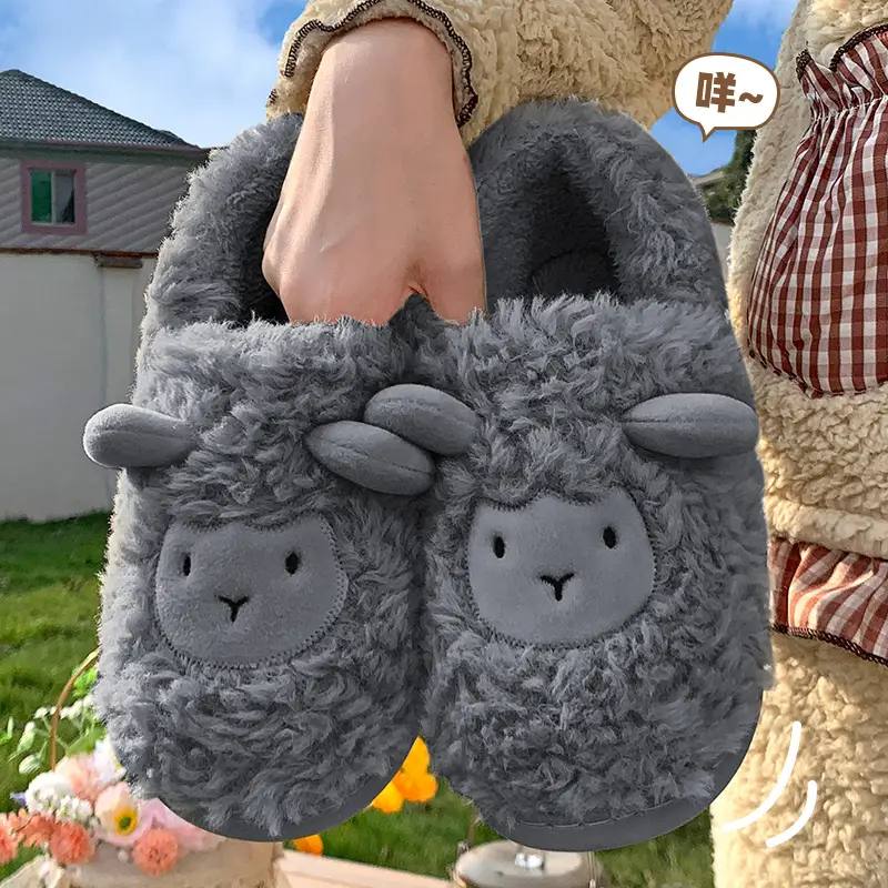 Maternity Cotton Slippers for Women, Autumn and Winter, Closed Heel, Non-Slip, 2026 New Model, Indoor Home Slippers for Couples, Men's Winter Cotton Shoes - Image 5