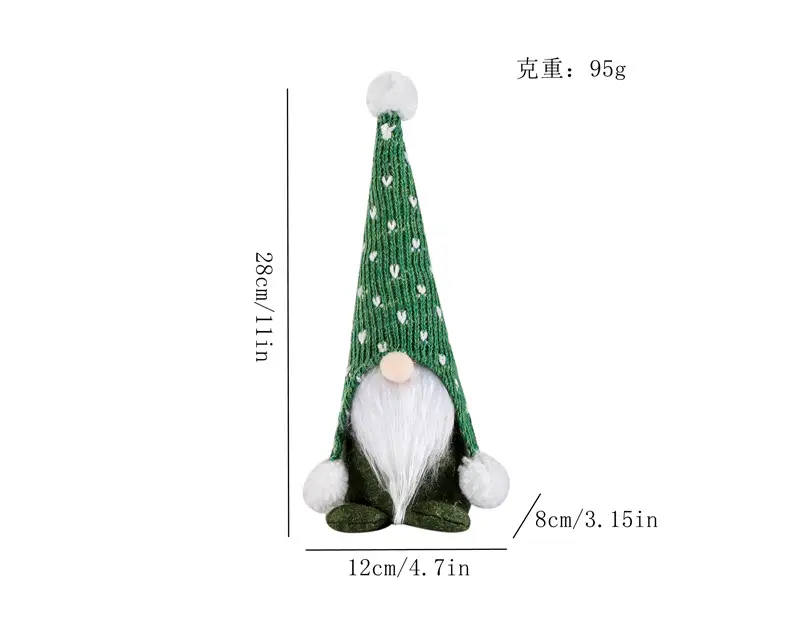 Nordic Forest Man Knitted Hat Sitting Doll — feature 3