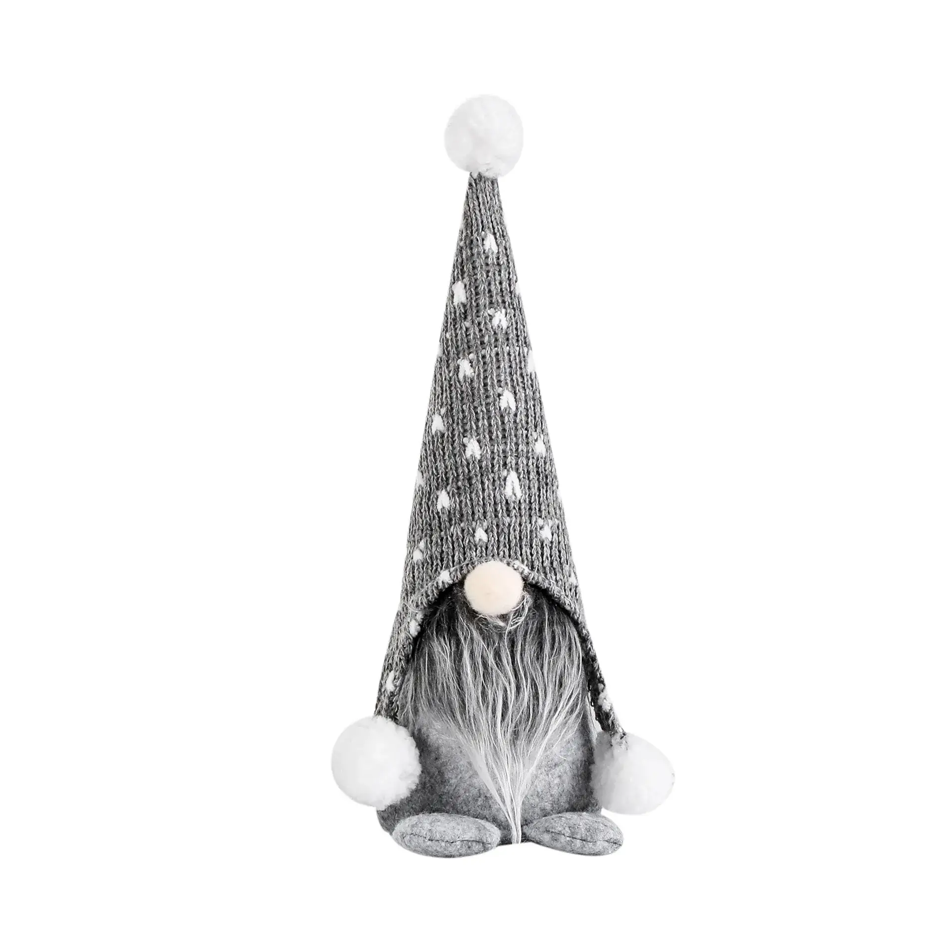 Nordic Forest Man Knitted Hat Sitting Doll - Image 5