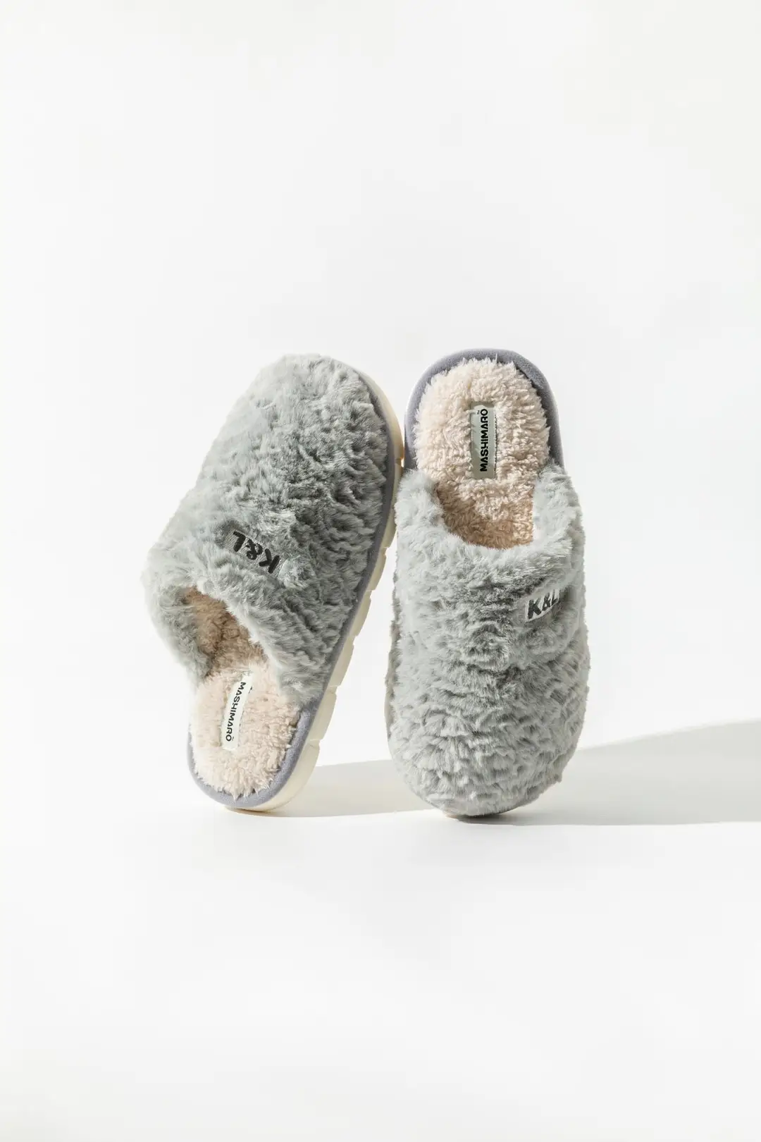 Cotton slippers women's winter 2023 new couple indoor home non-slip plush warm wool men's household woolen slippers - Image 3