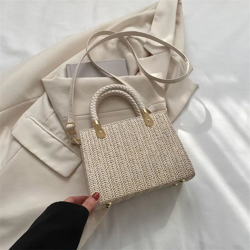 Women's Straw Woven Shoulder Bag Spring 2023 - Image 2