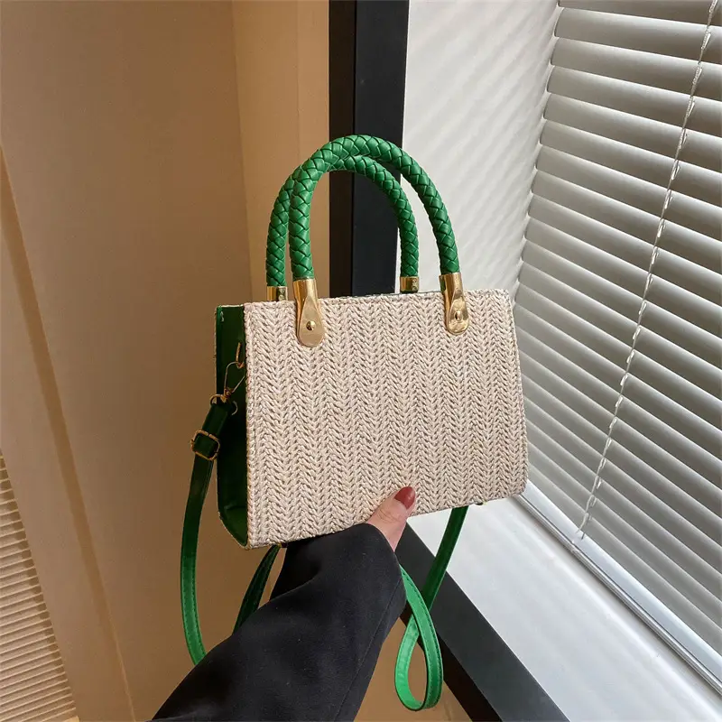 Women's Straw Woven Shoulder Bag Spring 2023 - Image 3