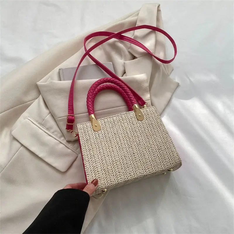 Women's Straw Woven Shoulder Bag Spring 2023 - Image 5