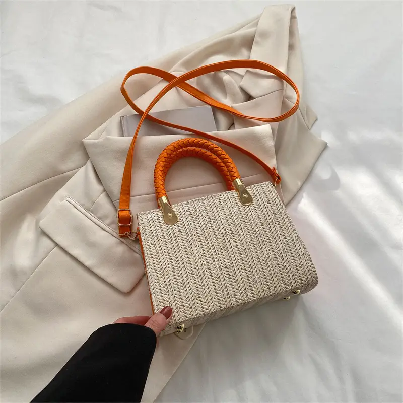Women's Straw Woven Shoulder Bag Spring 2023 - Image 6