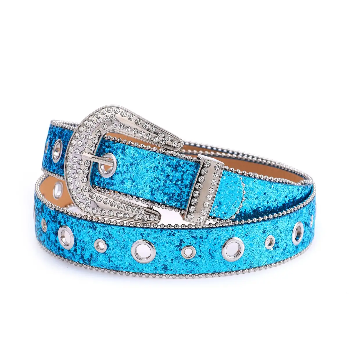 Diamond Studded Women's Wide Belt - Image 5