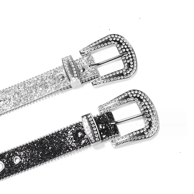Diamond Studded Women's Wide Belt - Image 7