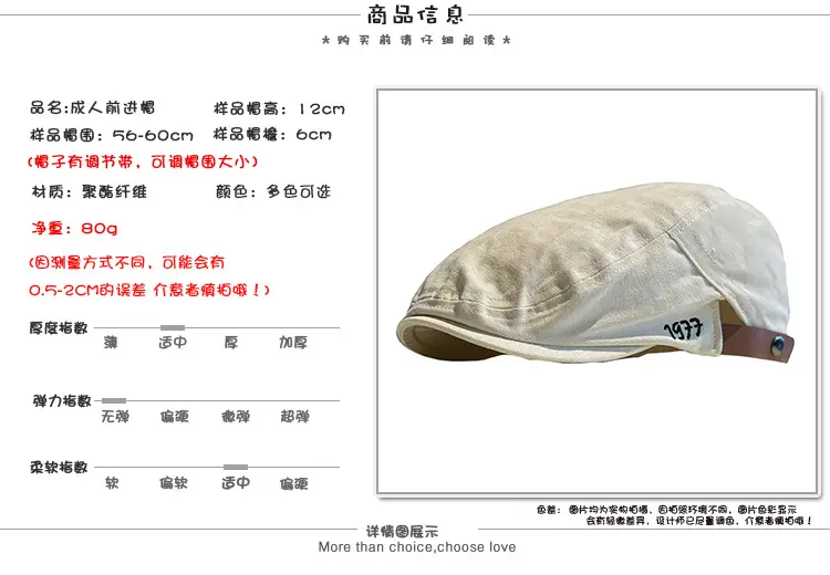 Japanese Style Anti-Wear Forward Hat for Men Women — feature 2