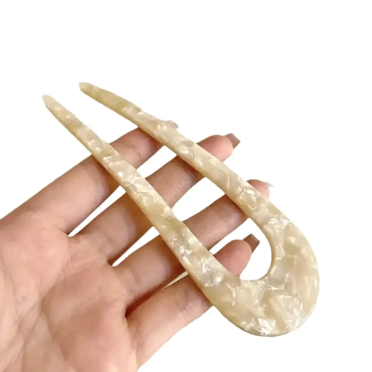 U-Shaped Acetic Acid Hairpin for Women - Image 10