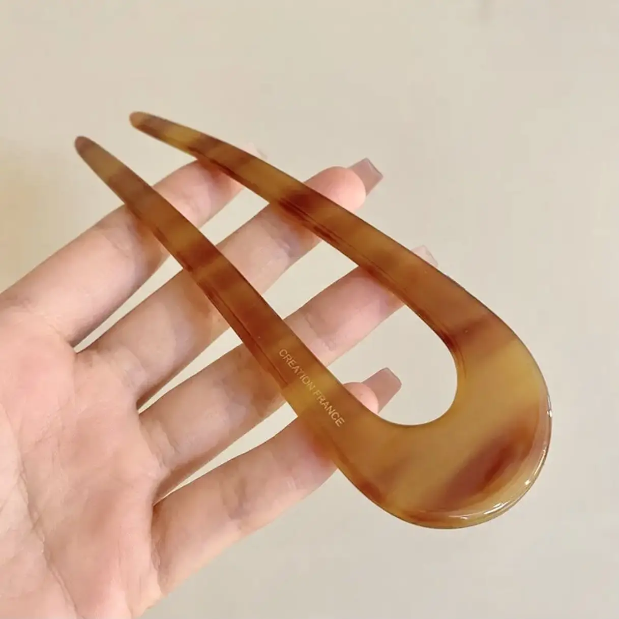 U-Shaped Acetic Acid Hairpin for Women - Image 2
