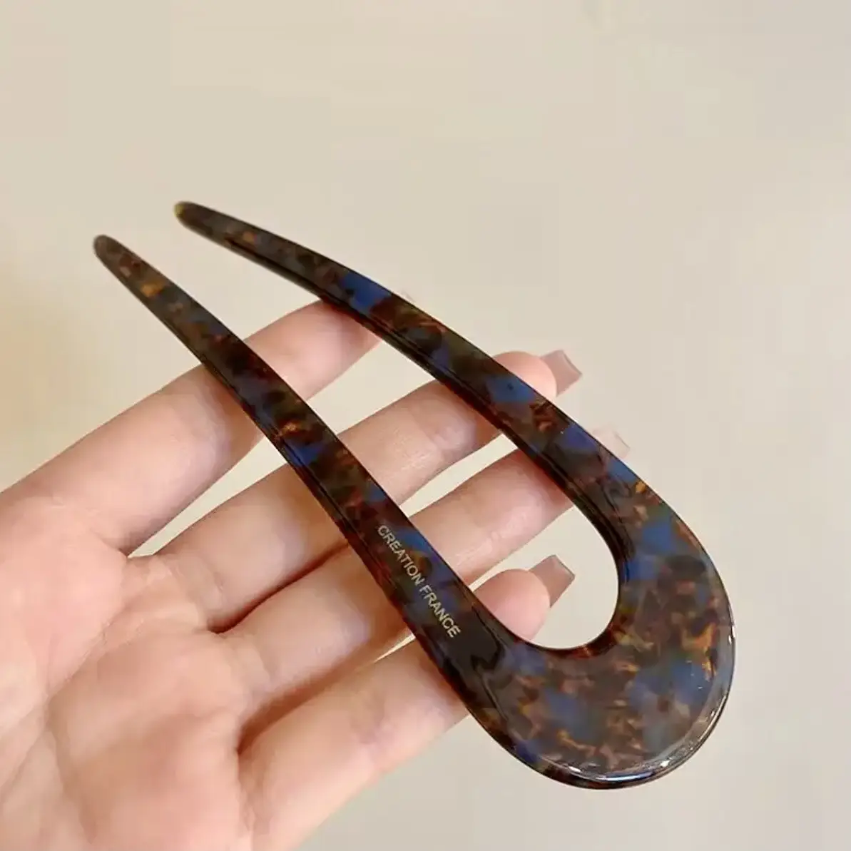 U-Shaped Acetic Acid Hairpin for Women - Image 5