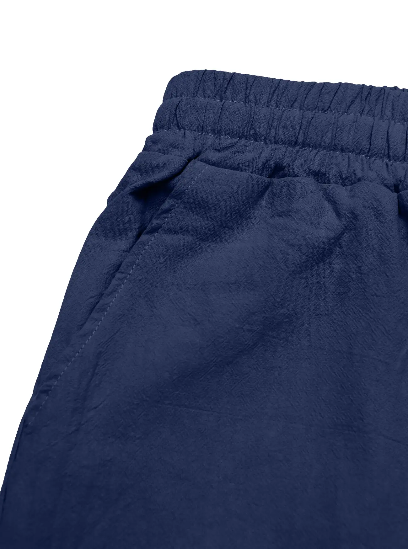 Men's Grey Linen Straight Leg Pants Casual Wear — feature 7