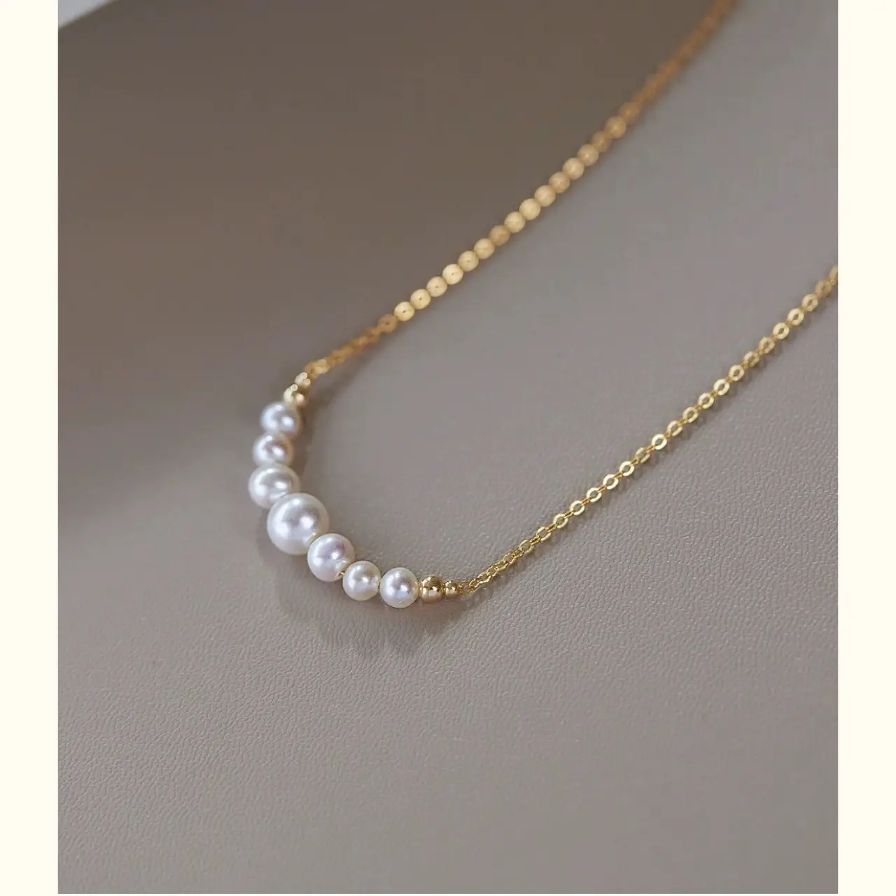 Natural Pearl Necklace for Women 14K Gold - Image 4