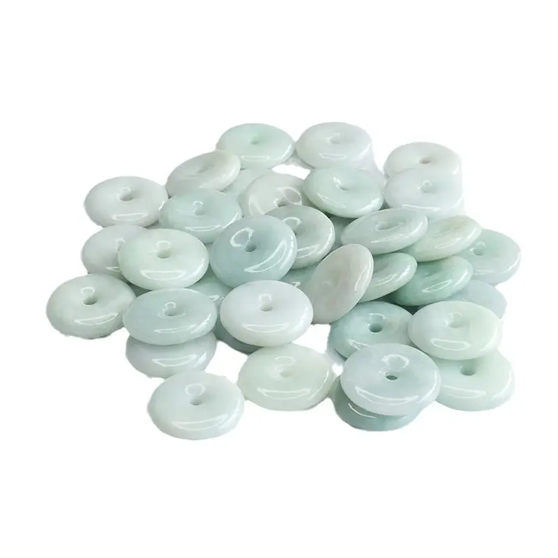 Jade Peace Pendant Buttons Light Green 100 Pcs - Image 6