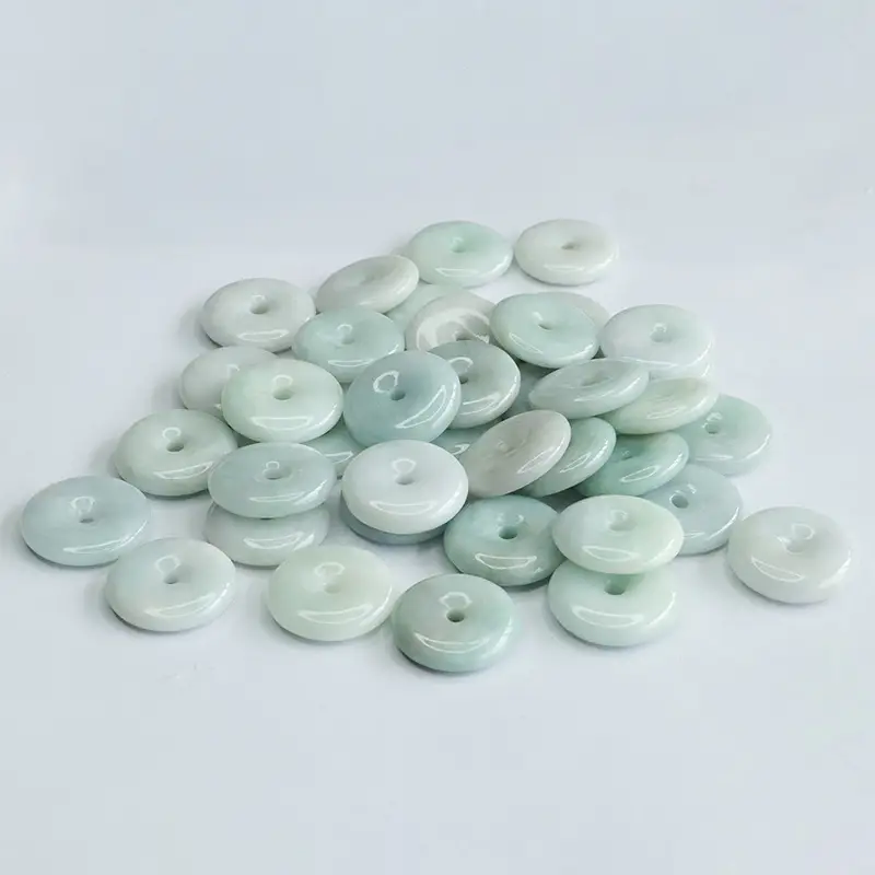 Jade Peace Pendant Buttons Light Green 100 Pcs — feature 11