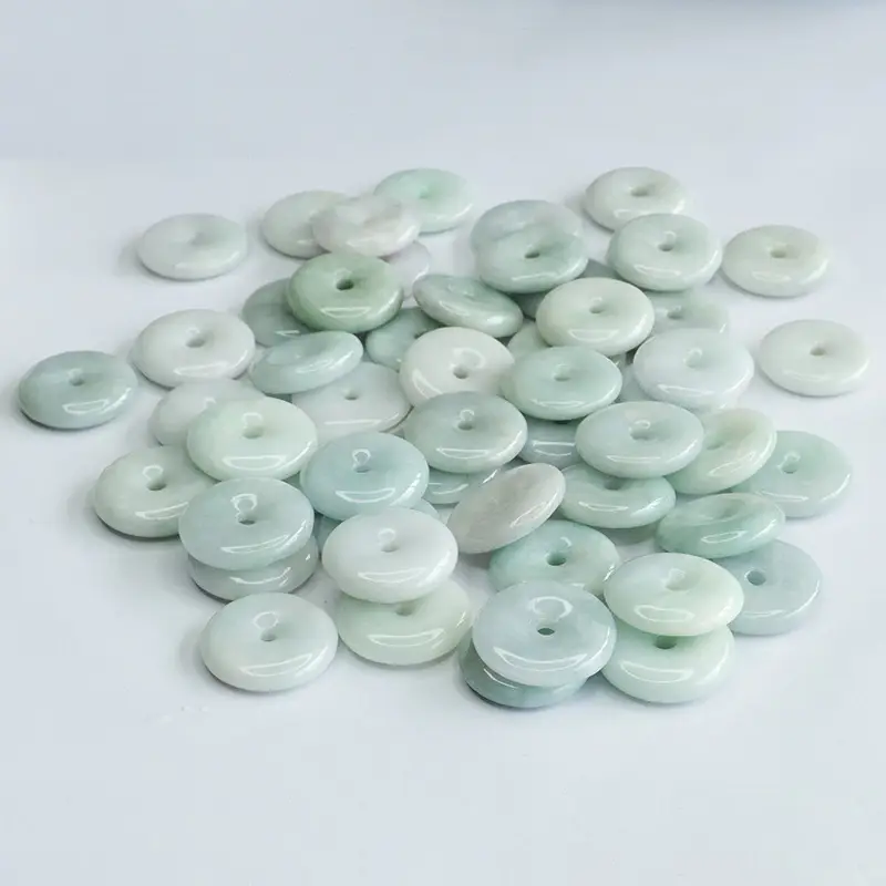 Jade Peace Pendant Buttons Light Green 100 Pcs — feature 12