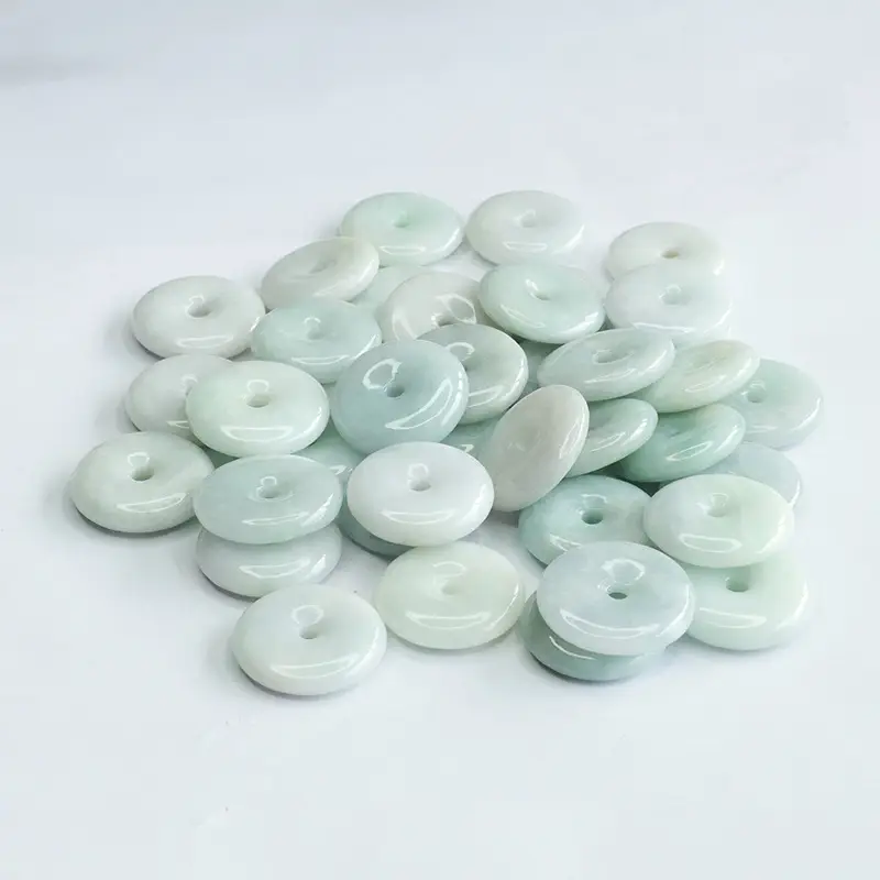 Jade Peace Pendant Buttons Light Green 100 Pcs — feature 9