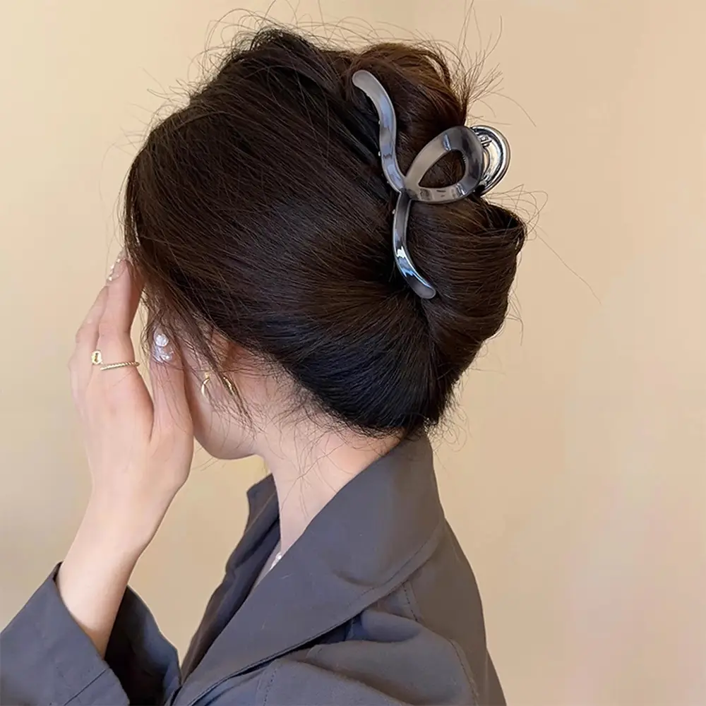 High-Grade Acetate Shark Clip for Women Back Updo - Image 4