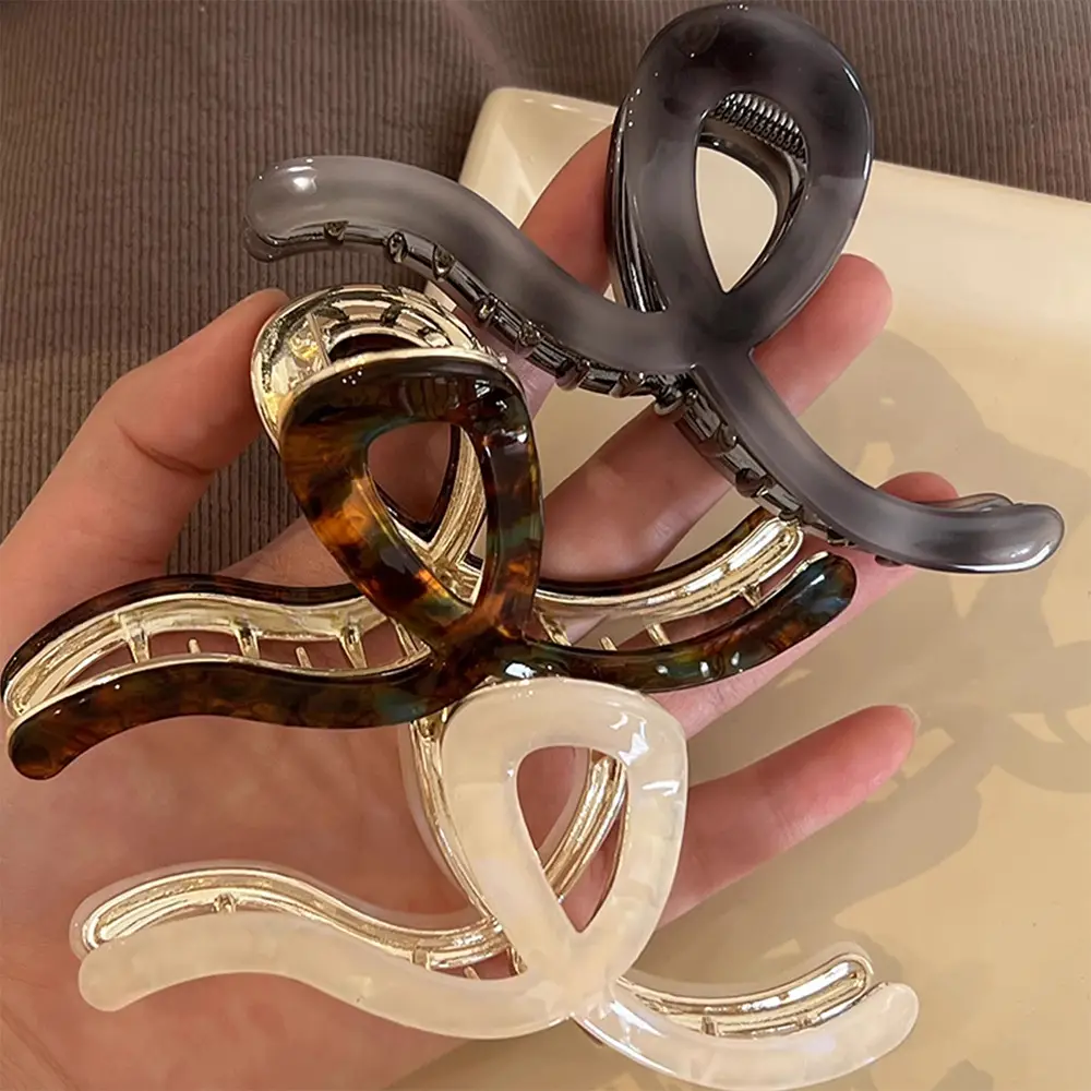 High-Grade Acetate Shark Clip for Women Back Updo - Image 5