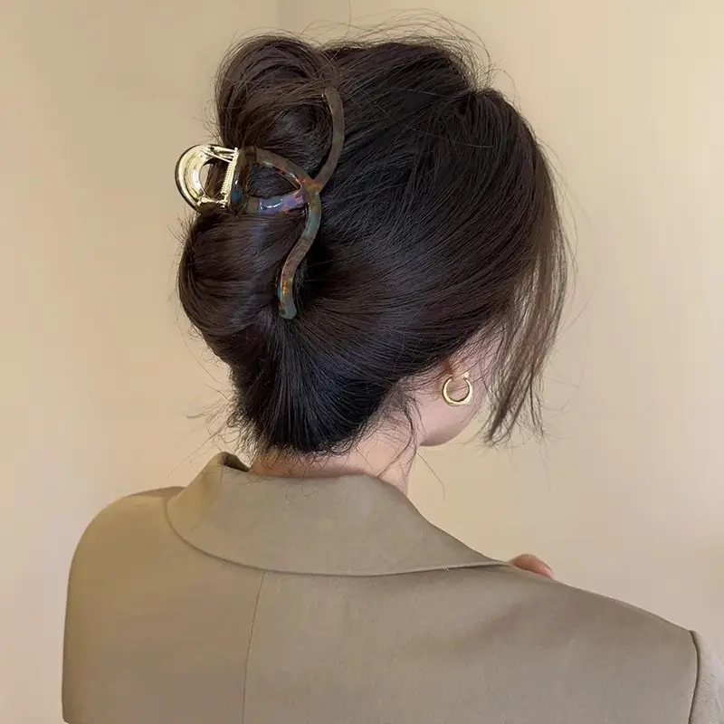 High-Grade Acetate Shark Clip for Women Back Updo - Image 6