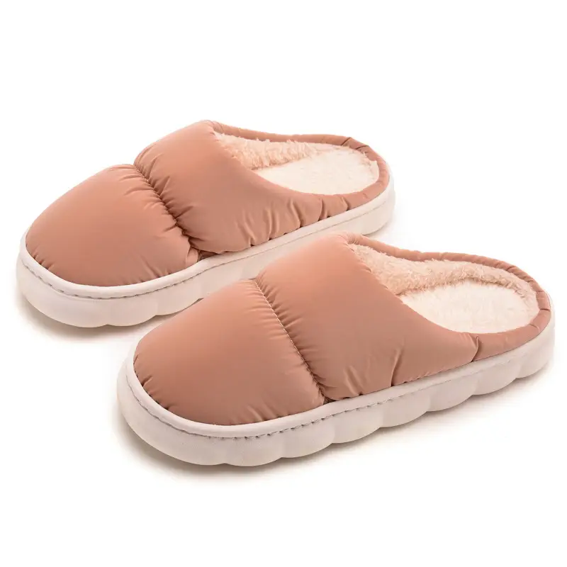 2026 New Cotton Slippers for Autumn and Winter, Indoor Thick-Soled Non-Slip Home Warm Plush Slippers for Men and Women Couples, Export Slippers