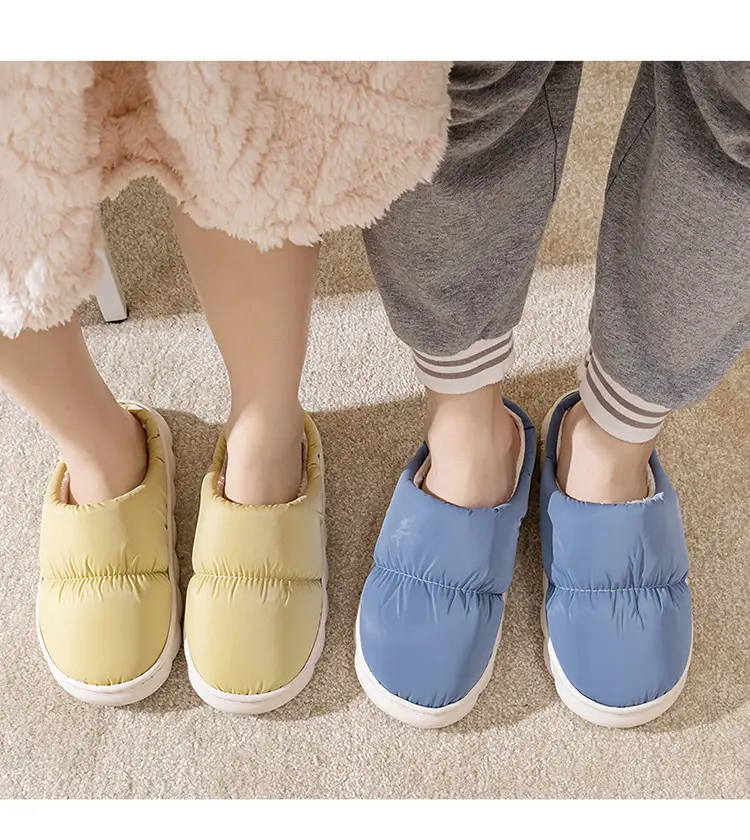 2026 New Cotton Slippers for Autumn and Winter, Indoor Thick-Soled Non-Slip Home Warm Plush Slippers for Men and Women Couples, Export Slippers — feature 14