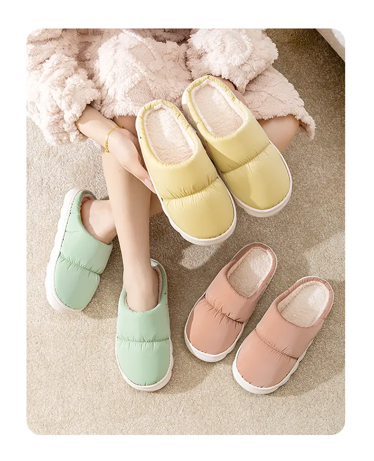 2026 New Cotton Slippers for Autumn and Winter, Indoor Thick-Soled Non-Slip Home Warm Plush Slippers for Men and Women Couples, Export Slippers — feature 15
