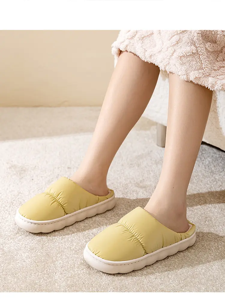 2026 New Cotton Slippers for Autumn and Winter, Indoor Thick-Soled Non-Slip Home Warm Plush Slippers for Men and Women Couples, Export Slippers — feature 17