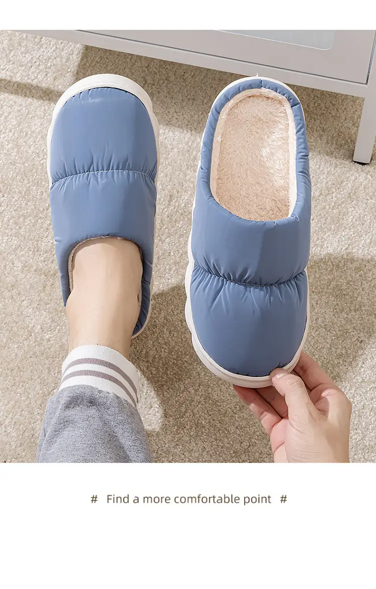 2026 New Cotton Slippers for Autumn and Winter, Indoor Thick-Soled Non-Slip Home Warm Plush Slippers for Men and Women Couples, Export Slippers — feature 20