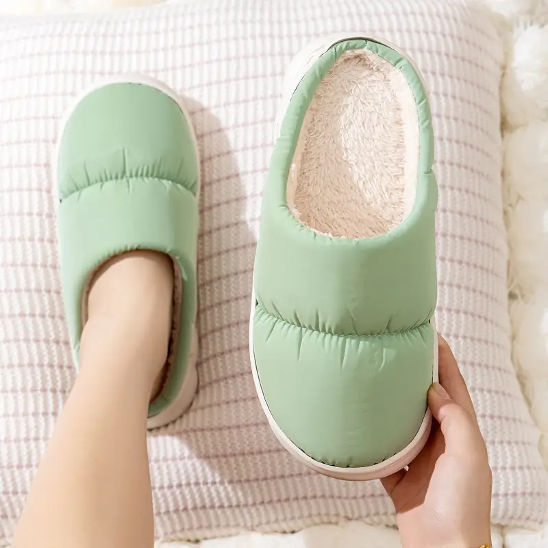 2026 New Cotton Slippers for Autumn and Winter, Indoor Thick-Soled Non-Slip Home Warm Plush Slippers for Men and Women Couples, Export Slippers