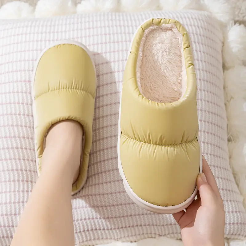 2026 New Cotton Slippers for Autumn and Winter, Indoor Thick-Soled Non-Slip Home Warm Plush Slippers for Men and Women Couples, Export Slippers