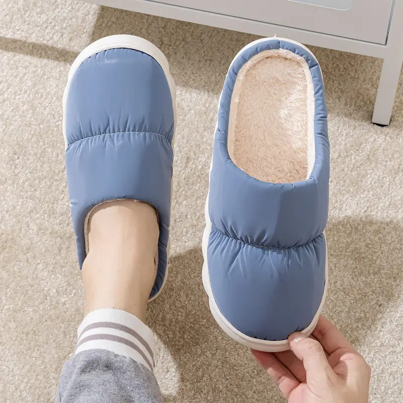 2026 New Cotton Slippers for Autumn and Winter, Indoor Thick-Soled Non-Slip Home Warm Plush Slippers for Men and Women Couples, Export Slippers